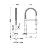 Mitigeurs evier essential mitigeur a douche amovible et 2 types de jet pour la cuisine industrielle