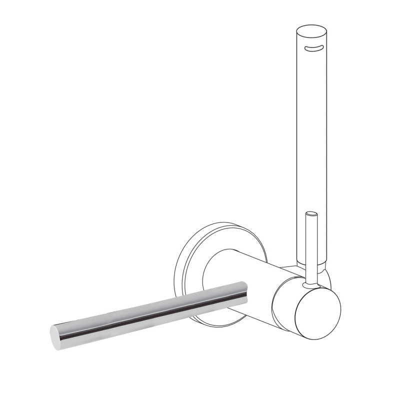 Accessoire porte serviettes pour robinet avec douche pour wc