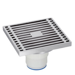 Avaloir avec bouchon de visite pour receveur de douche à carreler Aucu
