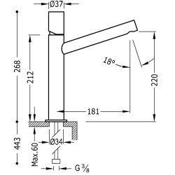 Max tres mitigeur haut pour lavabo