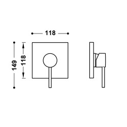 Max tres piece apparente pour boîtier encastre 1 voie rapid box