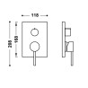 Max tres piece apparente pour boîtier encastre rapid box 2 voies