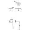 Max kit mitigeur encastre a 2 voies rapid box pour douche
