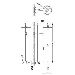 Especial basic ensemble de mitigeur mural a 1 voie pour jardin ou piscine