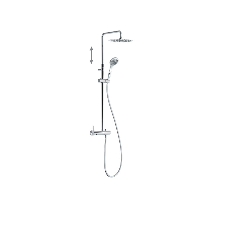 Lex tres ensemble mitigeur mural a 2 voies pour douche
