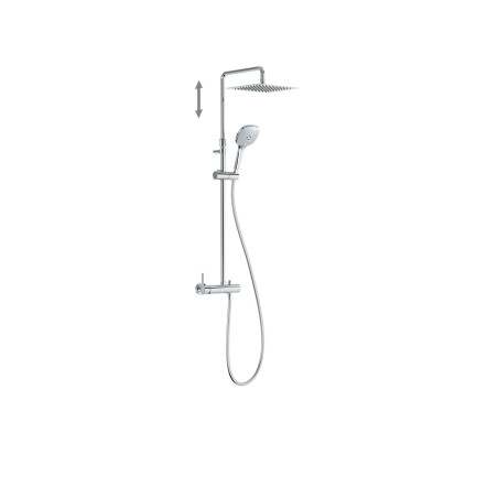 Lex tres ensemble mitigeur mural a 2 voies pour douche