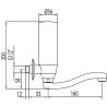 Trestronic robinet electronique mural a 1 eau pour lavabo