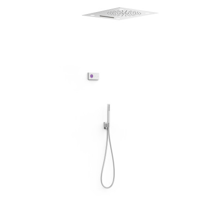 Shower technology kit robinet thermostatique electronique encastre a 3 voies shower technology blue edition avec chromotherapie