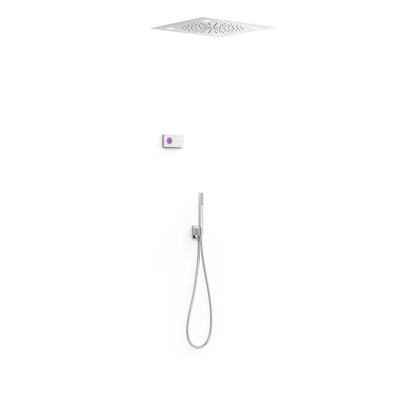 Shower technology kit robinet thermostatique electronique encastre a 2 voies shower technology blue edition avec chromotherapie
