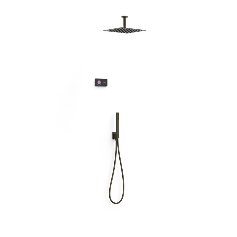 Shower technology kit robinet thermostatique electronique encastre a 2 voies shower technology pour douche