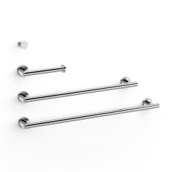 Ensemble de 2 Porte-serviettes + 1 Dérouleur à papier WC sans couvercl