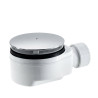 Bonde siphonique avec bouchon de visite pour receveur de douche