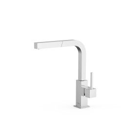 Cuadro tres mitigeur a bec amovible pour cuisine