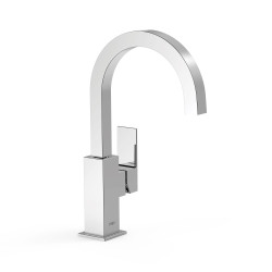 Cuadro tres mitigeur haut avec manette laterale pour lavabo