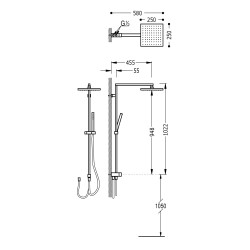 Ensemble de douche adaptable a tout type de robinet