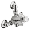Tempotres robinet temporise mural avec selecteur de temperature pour douche