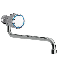 Mitigeurs evier essential robinet mural a 1 eau de service ou lave mains