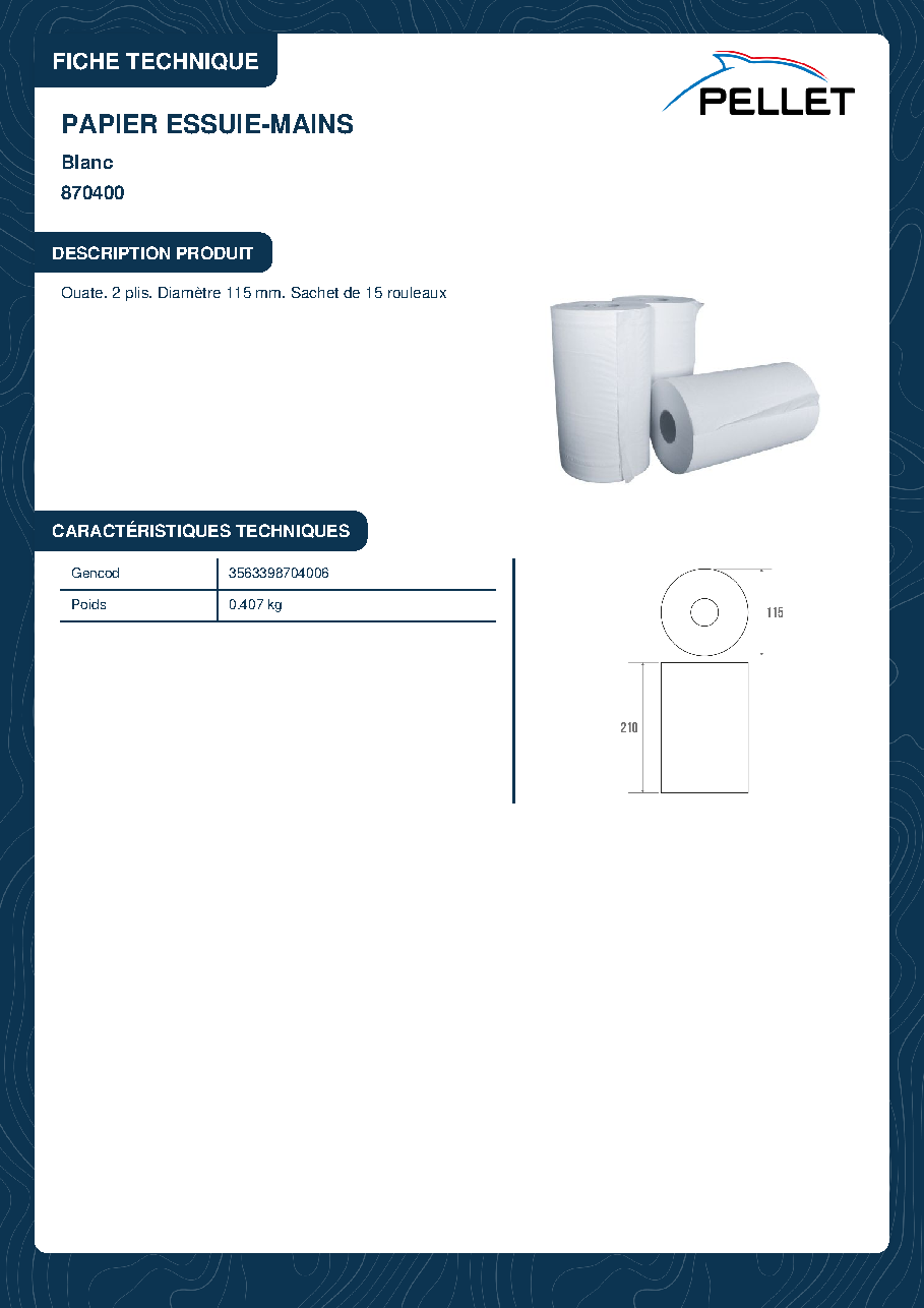 Fiche technique fournisseur