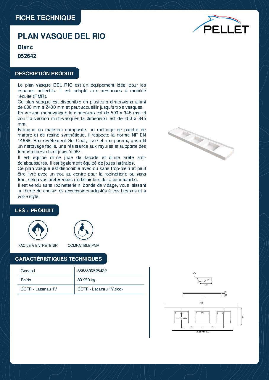 Fiche technique fournisseur