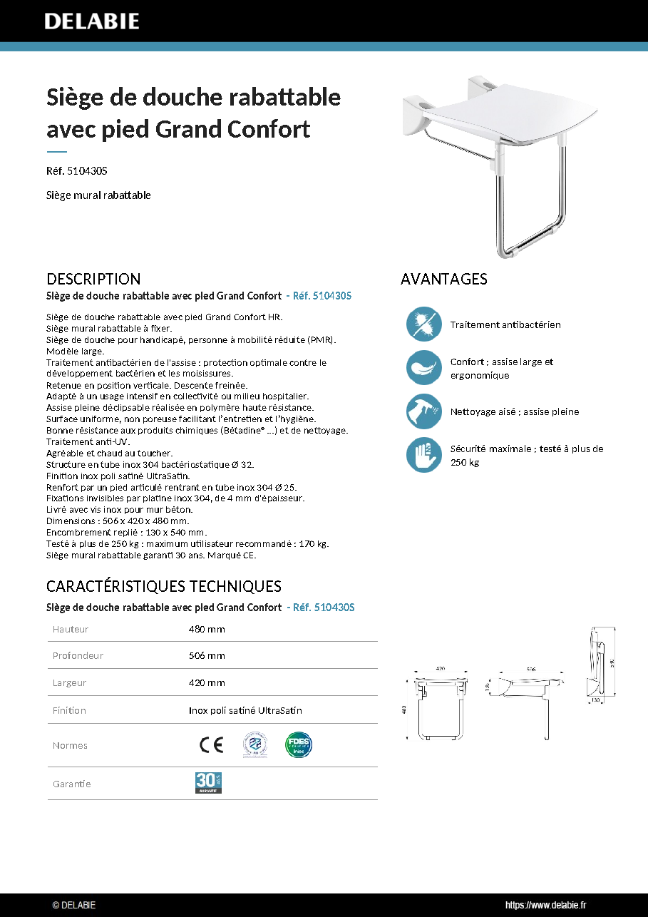 Fiche technique fournisseur