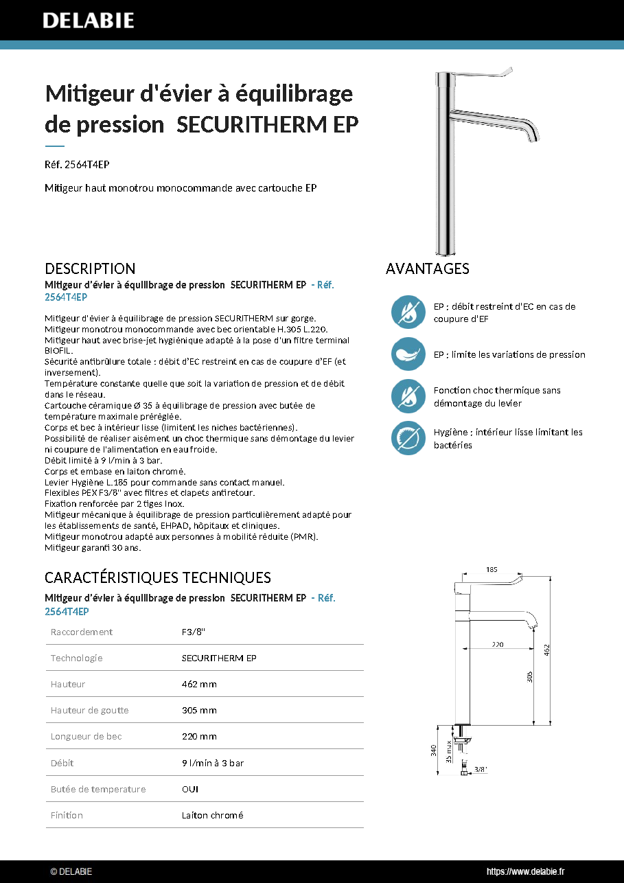 Fiche technique fournisseur