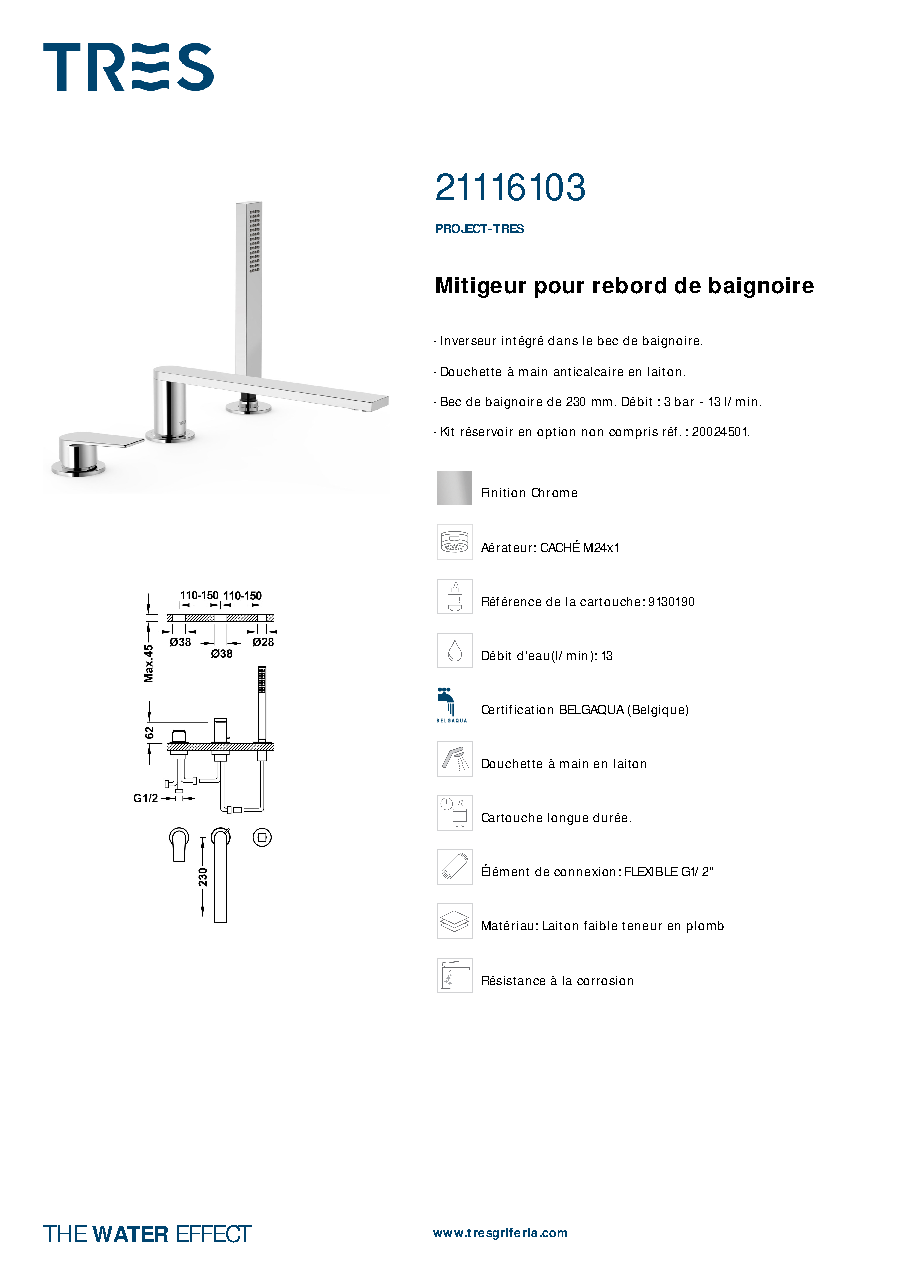 Fiche technique fournisseur