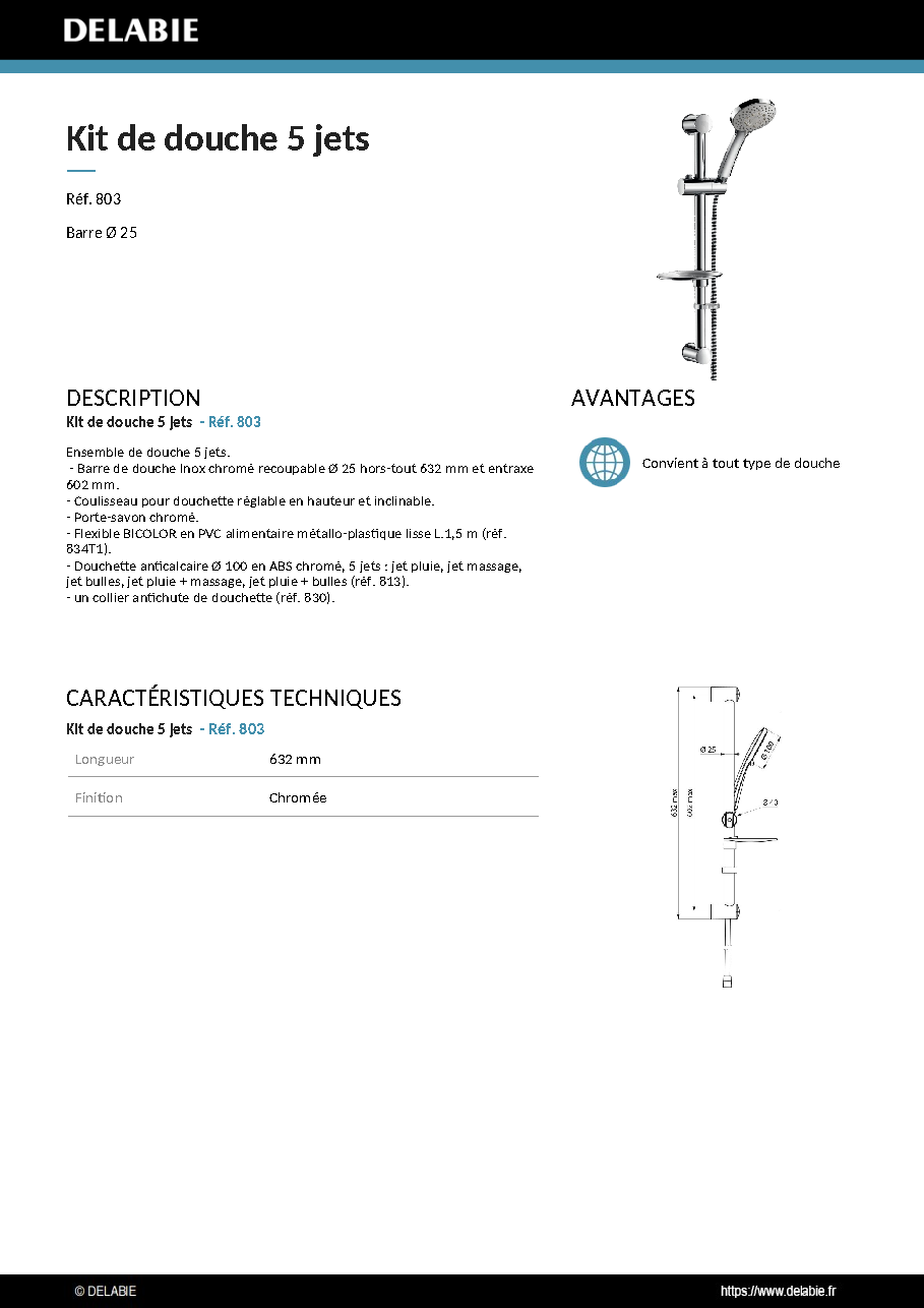 Fiche technique fournisseur