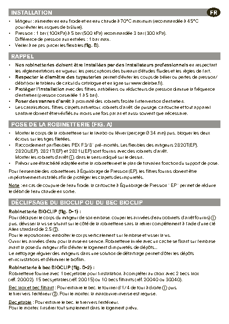 Fiche technique fournisseur