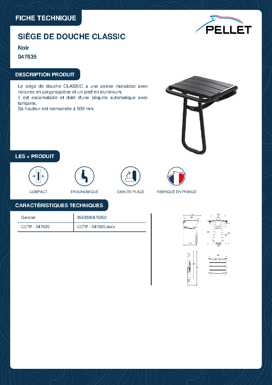 Fiche technique fournisseur