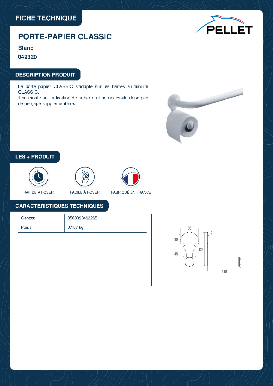 Fiche technique fournisseur