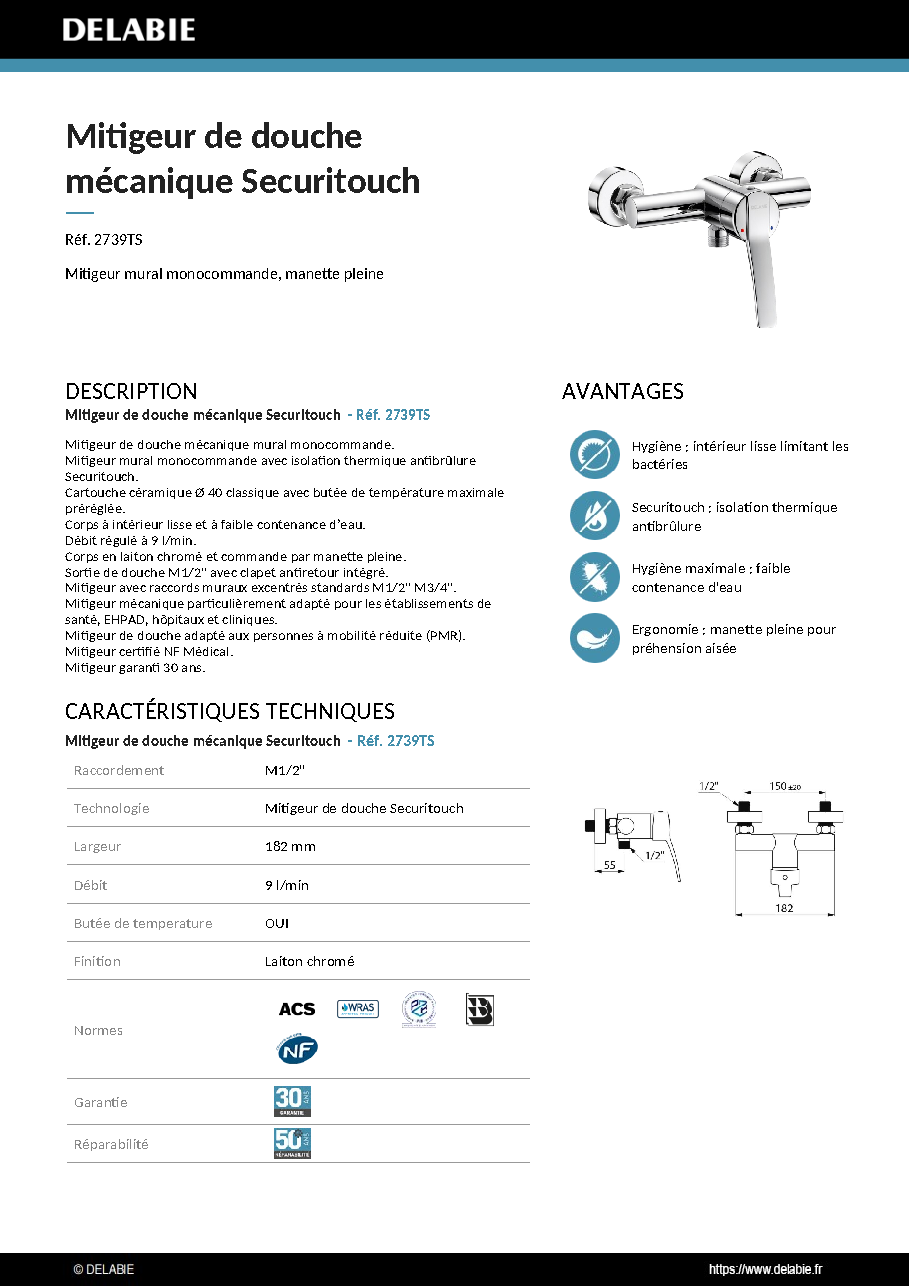 Fiche technique fournisseur