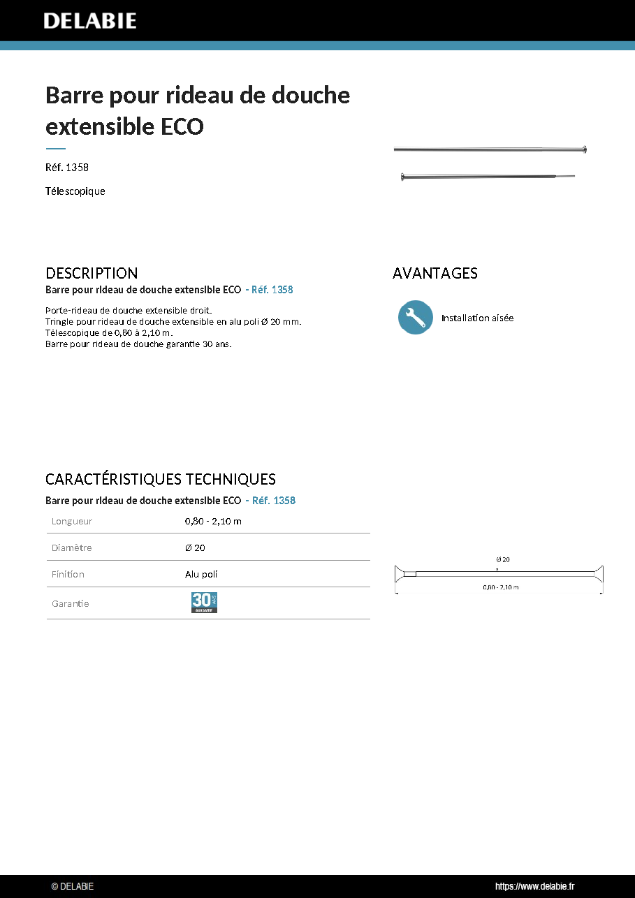 Fiche technique fournisseur