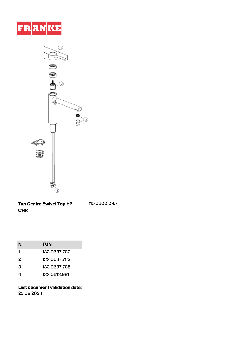 Fiche technique fournisseur