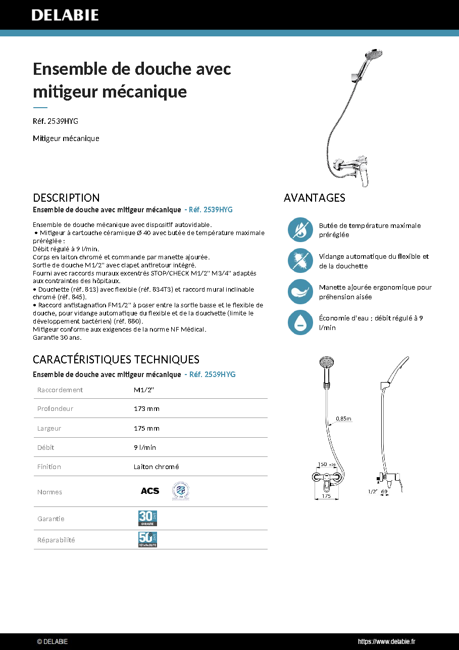 Fiche technique fournisseur
