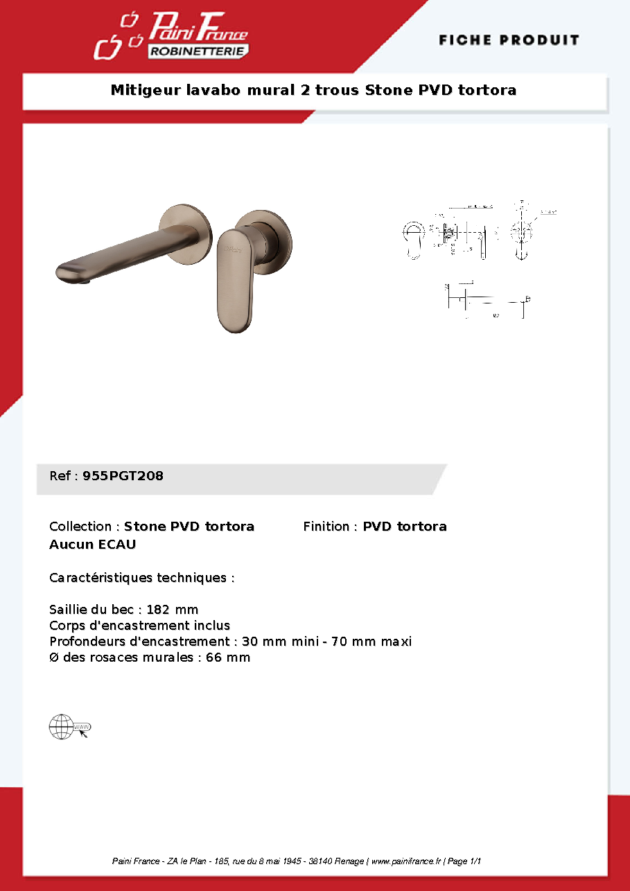 Fiche technique fournisseur