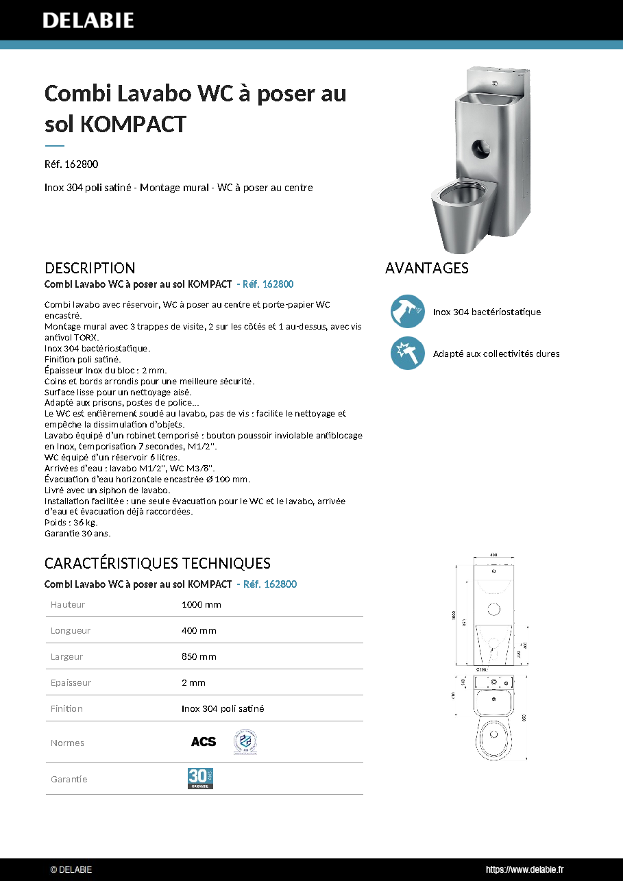 Fiche technique fournisseur