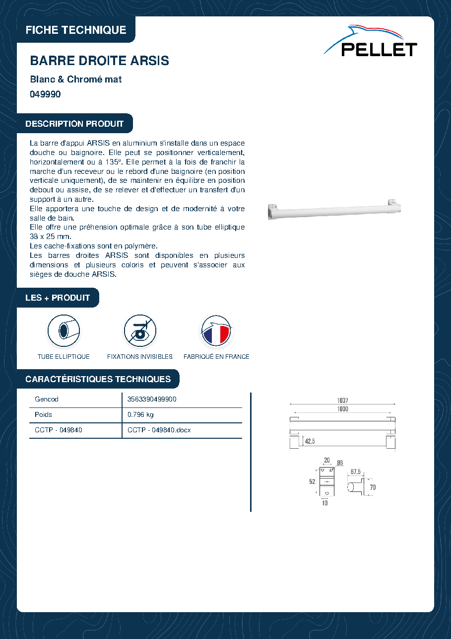 Fiche technique fournisseur