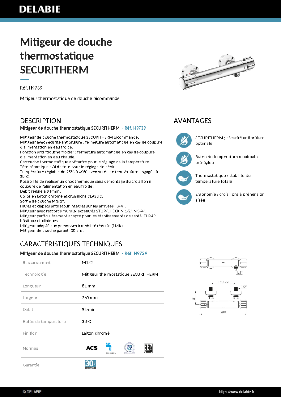 Fiche technique fournisseur