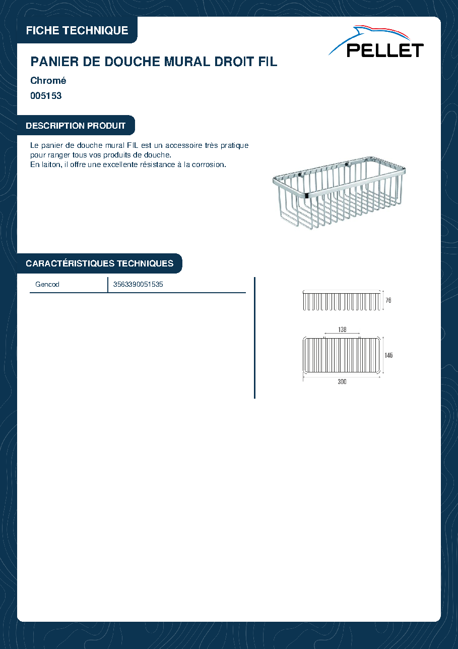 Fiche technique fournisseur