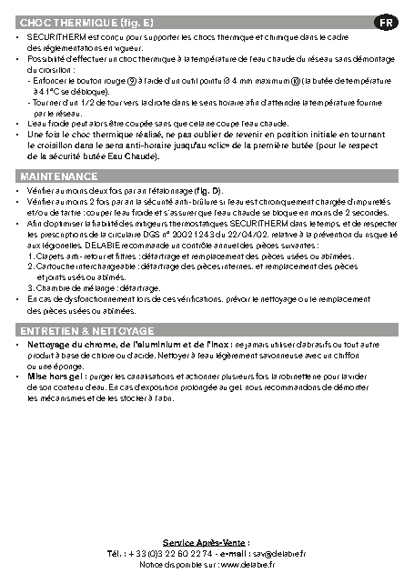 Fiche technique fournisseur