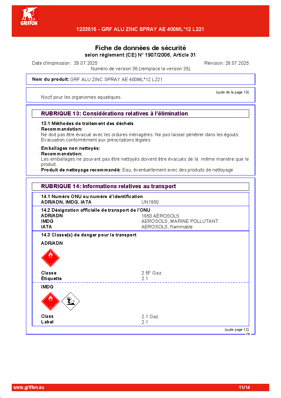 Fiche technique fournisseur