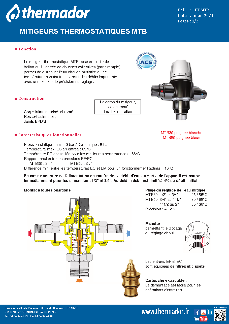 Fiche technique fournisseur