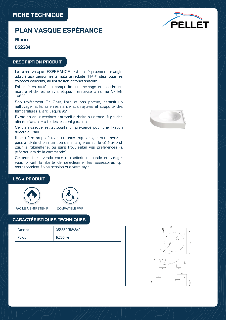 Fiche technique fournisseur