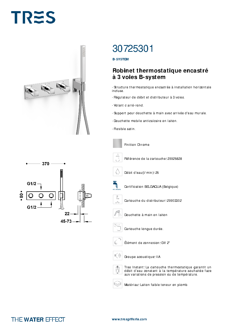 Fiche technique fournisseur