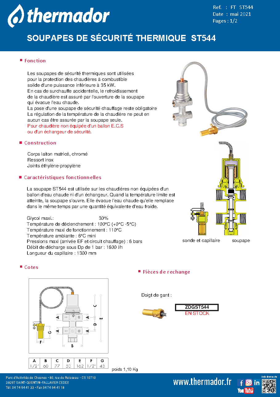 Fiche technique fournisseur