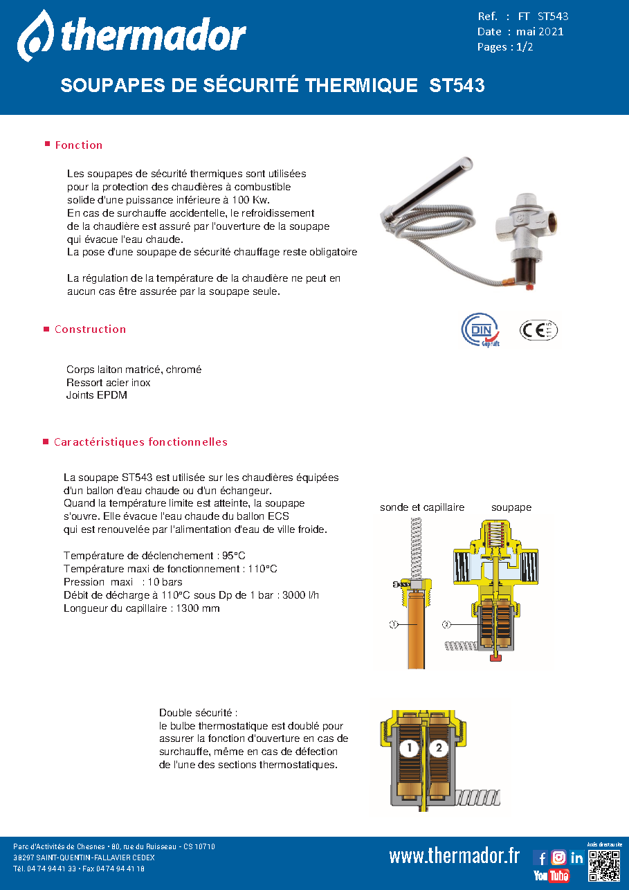 Fiche technique fournisseur
