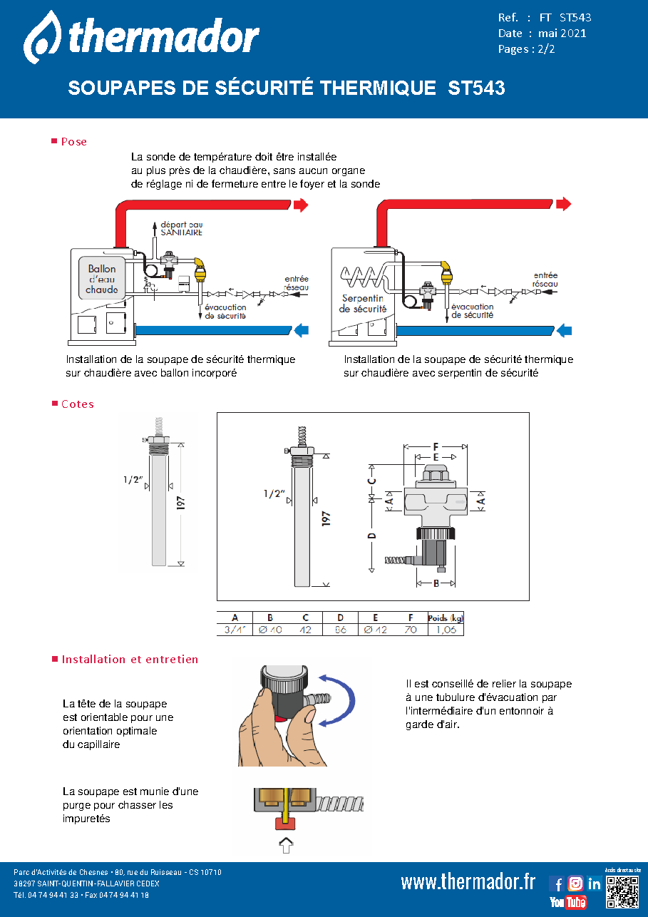 Fiche technique fournisseur