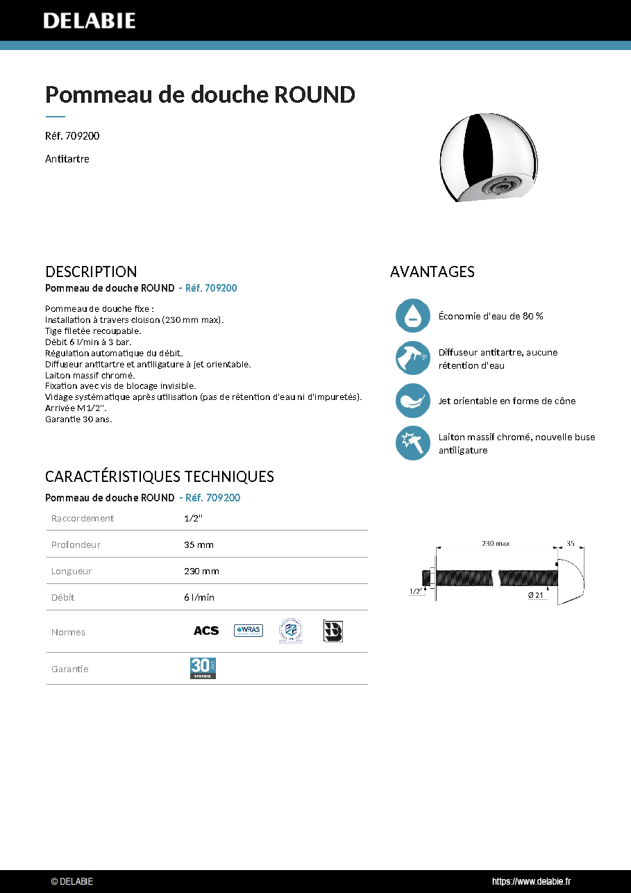 Fiche technique fournisseur
