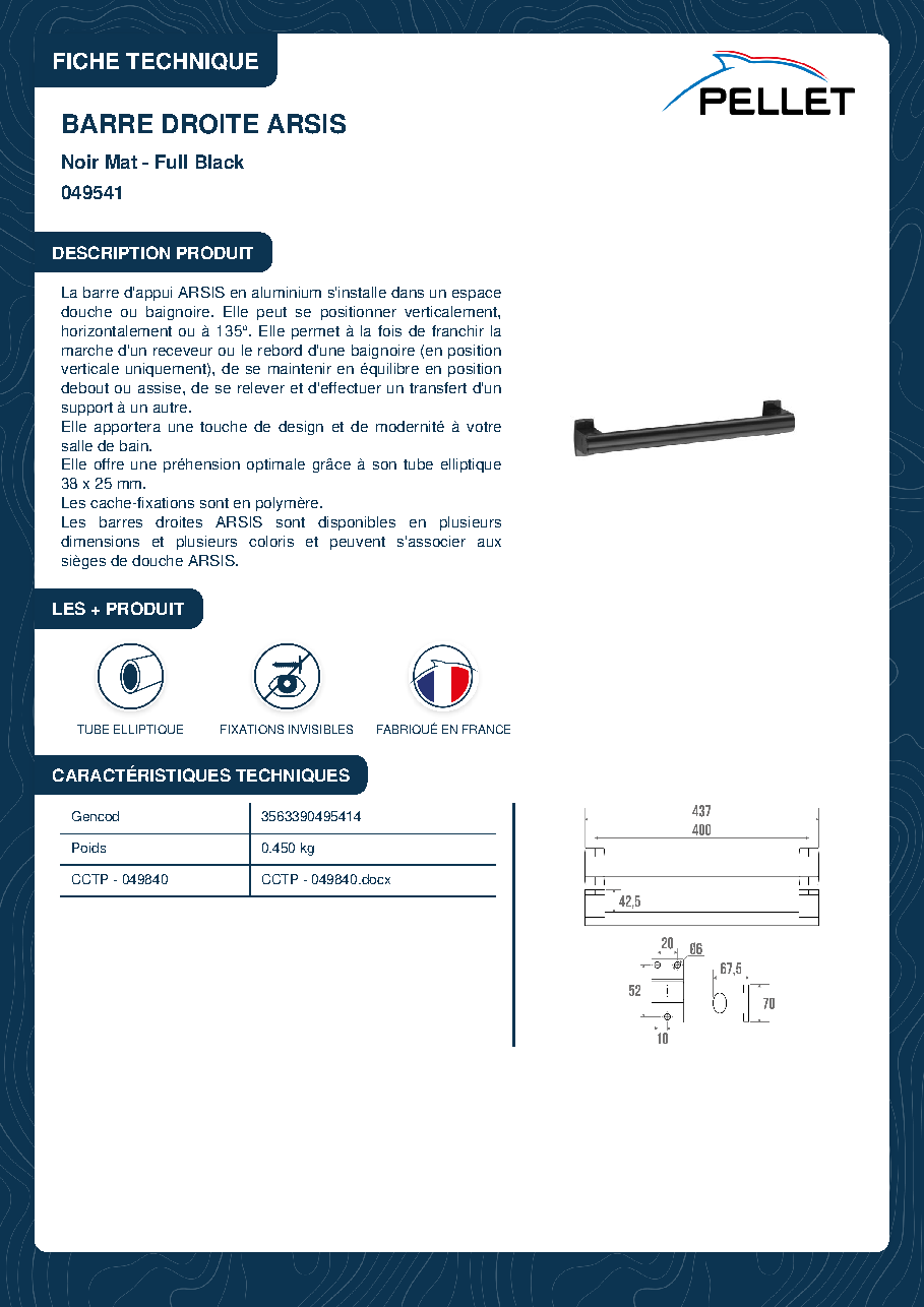 Fiche technique fournisseur