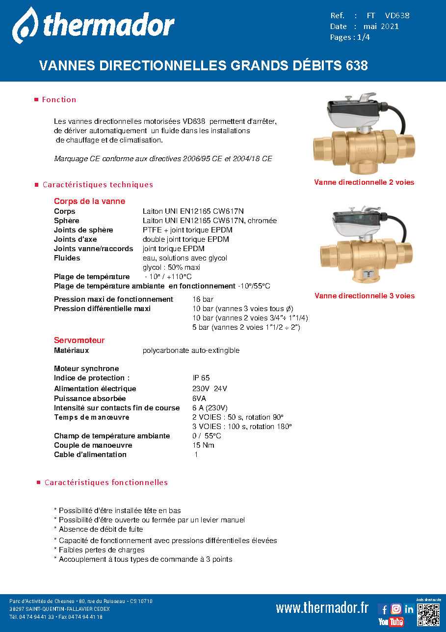 Fiche technique fournisseur